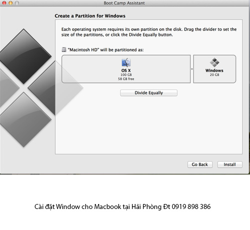 cai dat widows cho Macbook