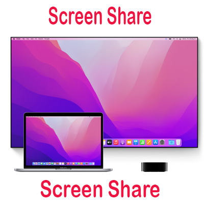 Cách chia sẻ màn hình trên MacBook Apple