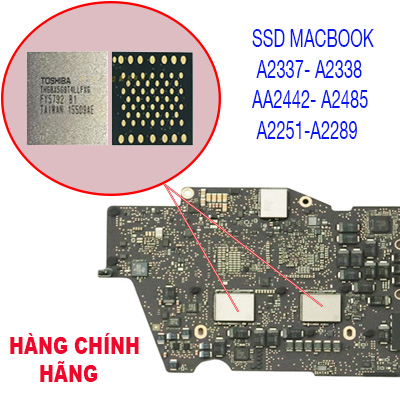 Thay Ổ SSD 256GB Macbook Pro M1 A2338 2020